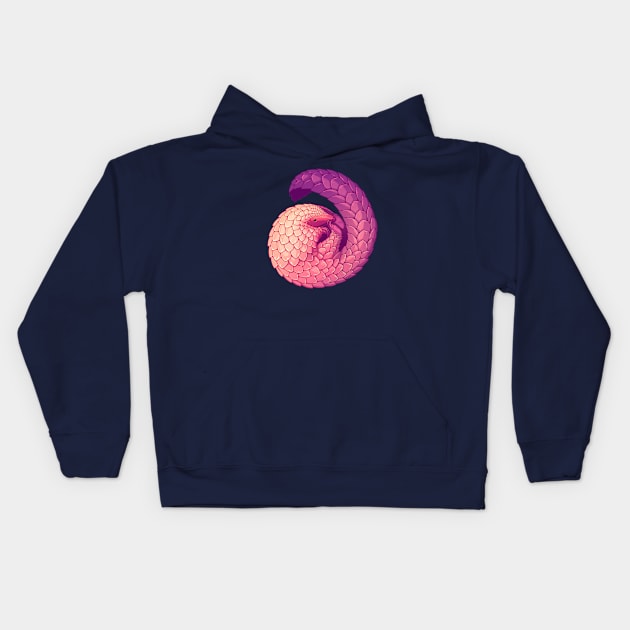 Pangolin Kids Hoodie by TamiArt